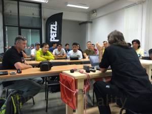 First morning classroom session